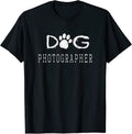 Dog Photographer Funny Dog Lover Distressed Men Women Kids T-Shirt