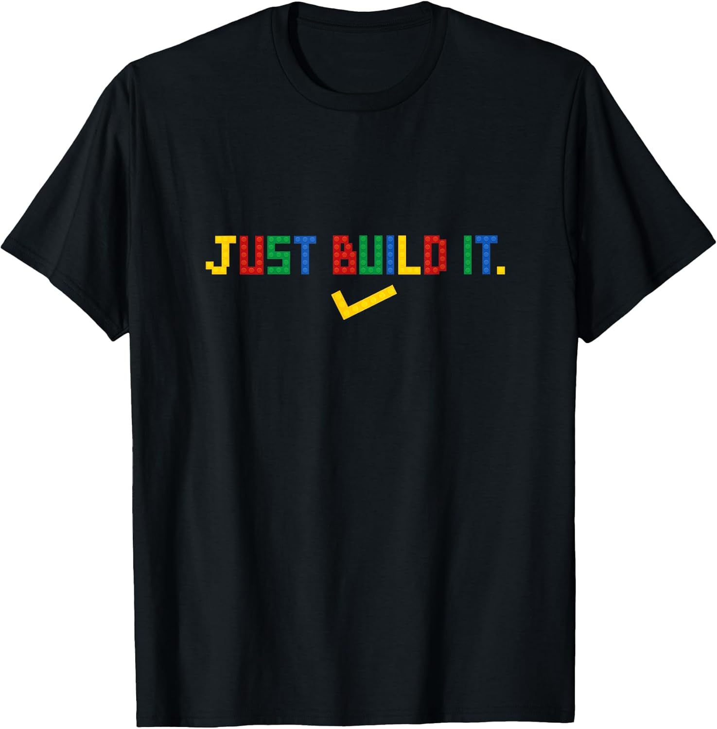 Just Build It Master Builder Building Block Boys Girls T-Shirt Small