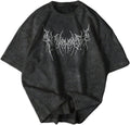 Men's Y2k Gothic Graphic Tees Short Sleeve Crew Neck Vintage T Shirt Summer Tops Streetwear