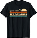 Vintage Set Designer Designing T-Shirt