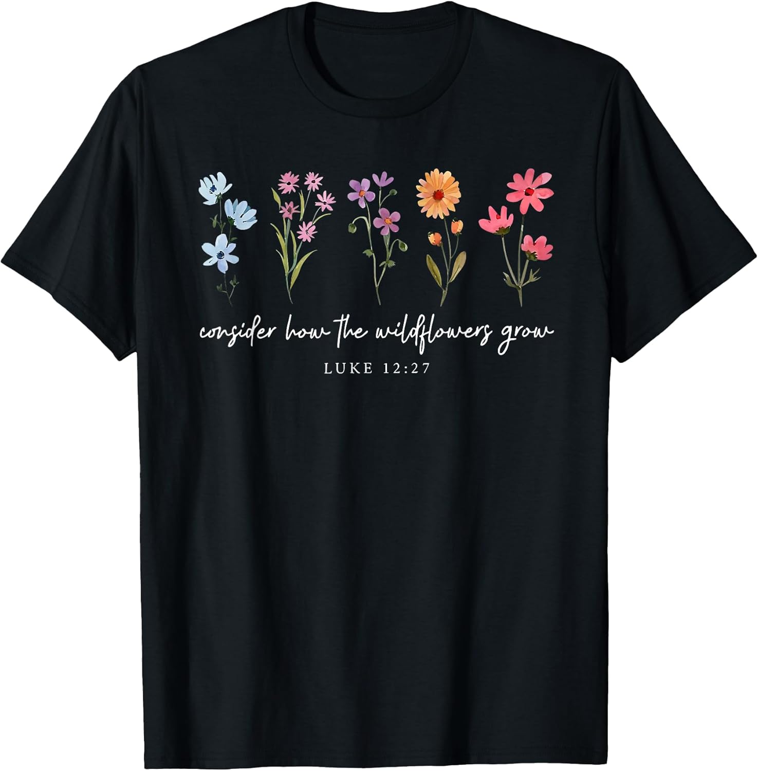 Consider How The Wildflowers Grow Christian Jesus.