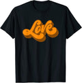 70s Retro Love - 70s Inspired Boho Hippie T-Shirt