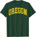 Vintage Oregon Men Oregon Women Retro Green Throwback T-Shirt