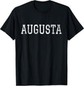 Augusta Vintage White Text Apparel T-Shirt