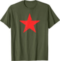 Retro Red Star Distressed Revolution Vintage Retro T-Shirt