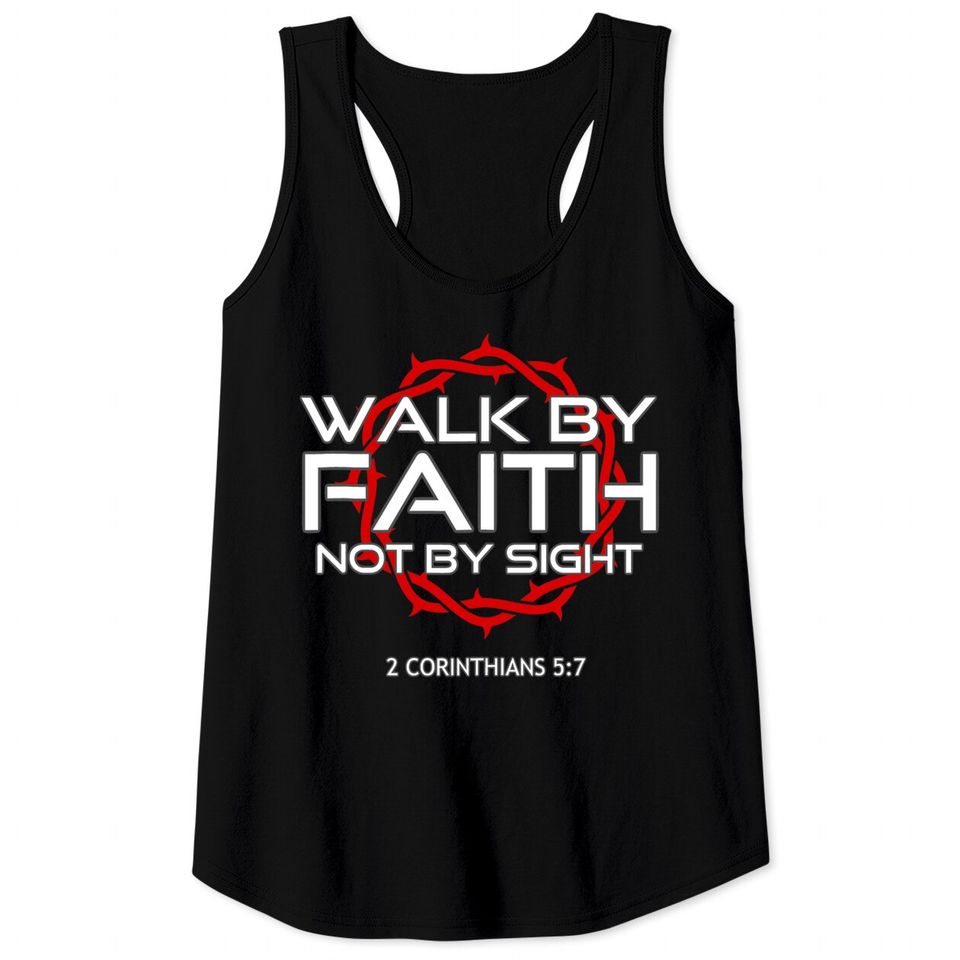 Jesus Walk by Faith Christian Tank Top