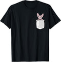 Cute Sphynx Cat in Pocket Hairless Cat Lover Pet Sphynx T-Shirt