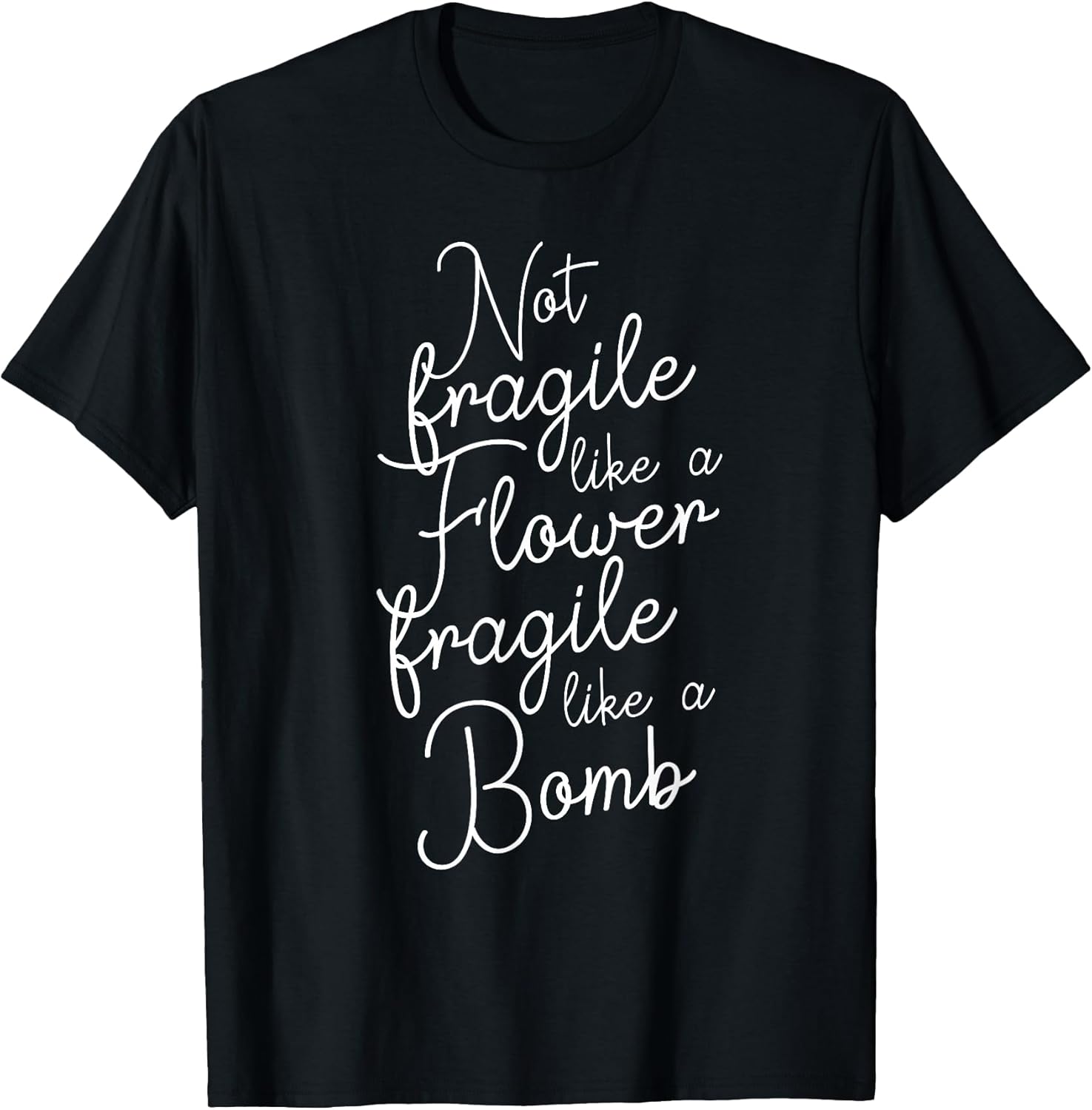 Not fragile like a Flower fragile like a Bomb