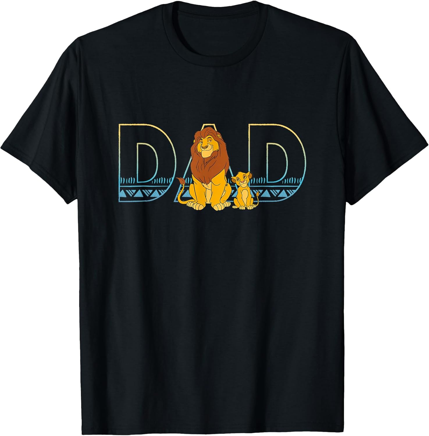 The Lion King Simba and Mufasa Dad T-Shirt