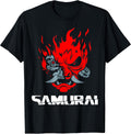Samurai Japanese Demon Mask Edge Cyber Runners Punk T-Shirt