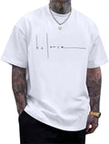 Mens Graphic T-Shirts Letter Print T-Shirt Streetwear Oversized Tshirts for Men Fashion Casual Shirts Summer Tees