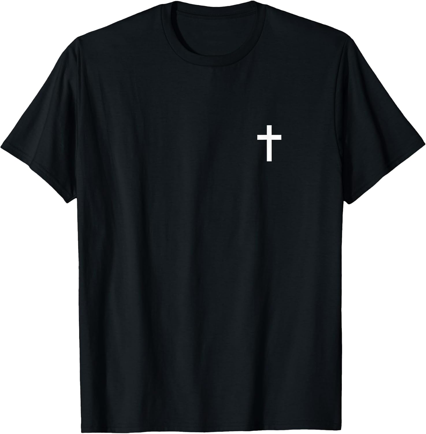 Small Cross Subtle Christian Minimalist Religious Faith T-Shirt