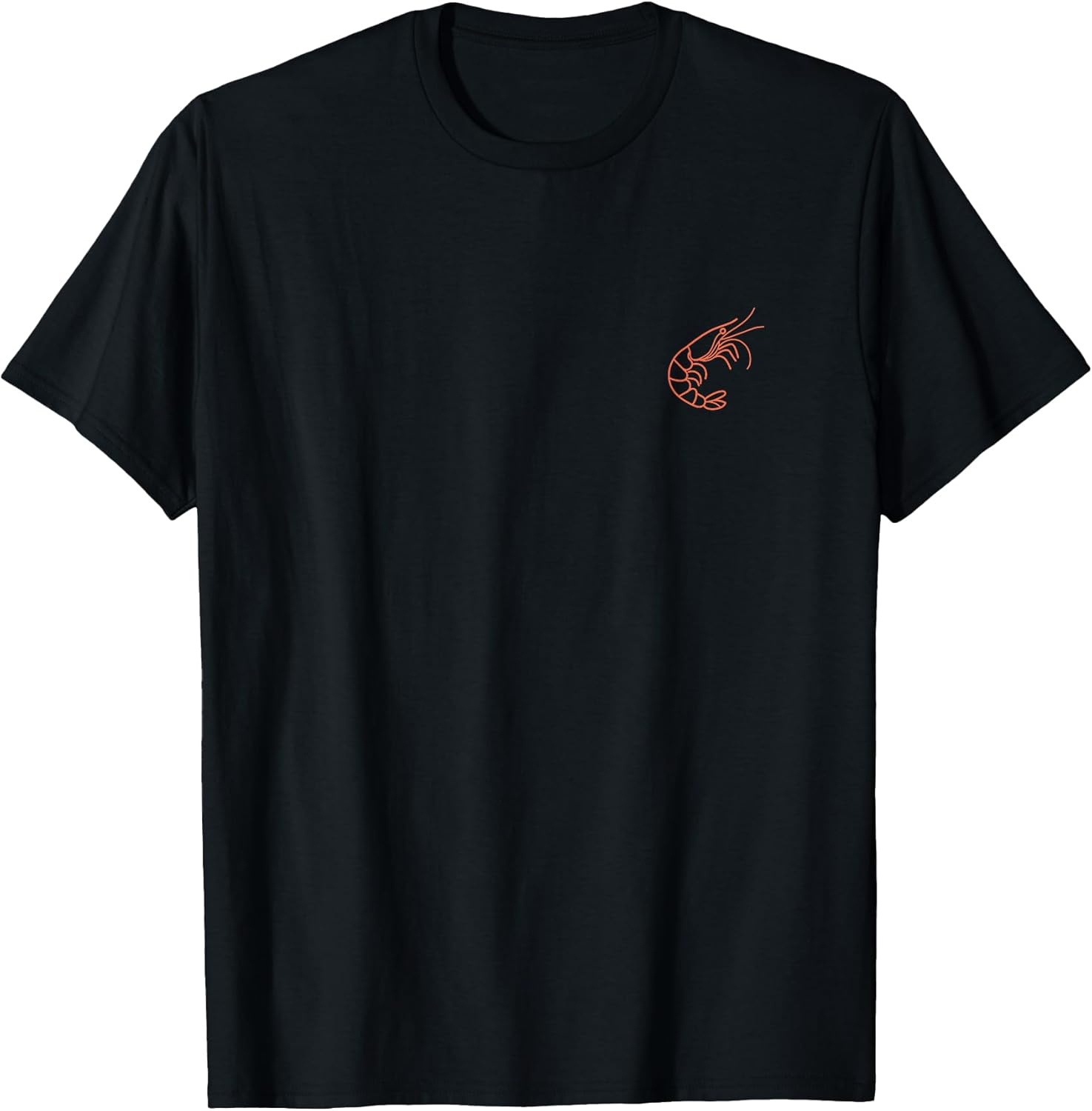 Small Crustacean Shrimp Cute Minimalist Simple Shrimp T-Shirt