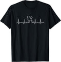 Poodle Heartbeat Line Dog Lover Men Women Kids T-Shirt