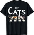 Cute Cat Rock and Roll Lovers Graphic Tees