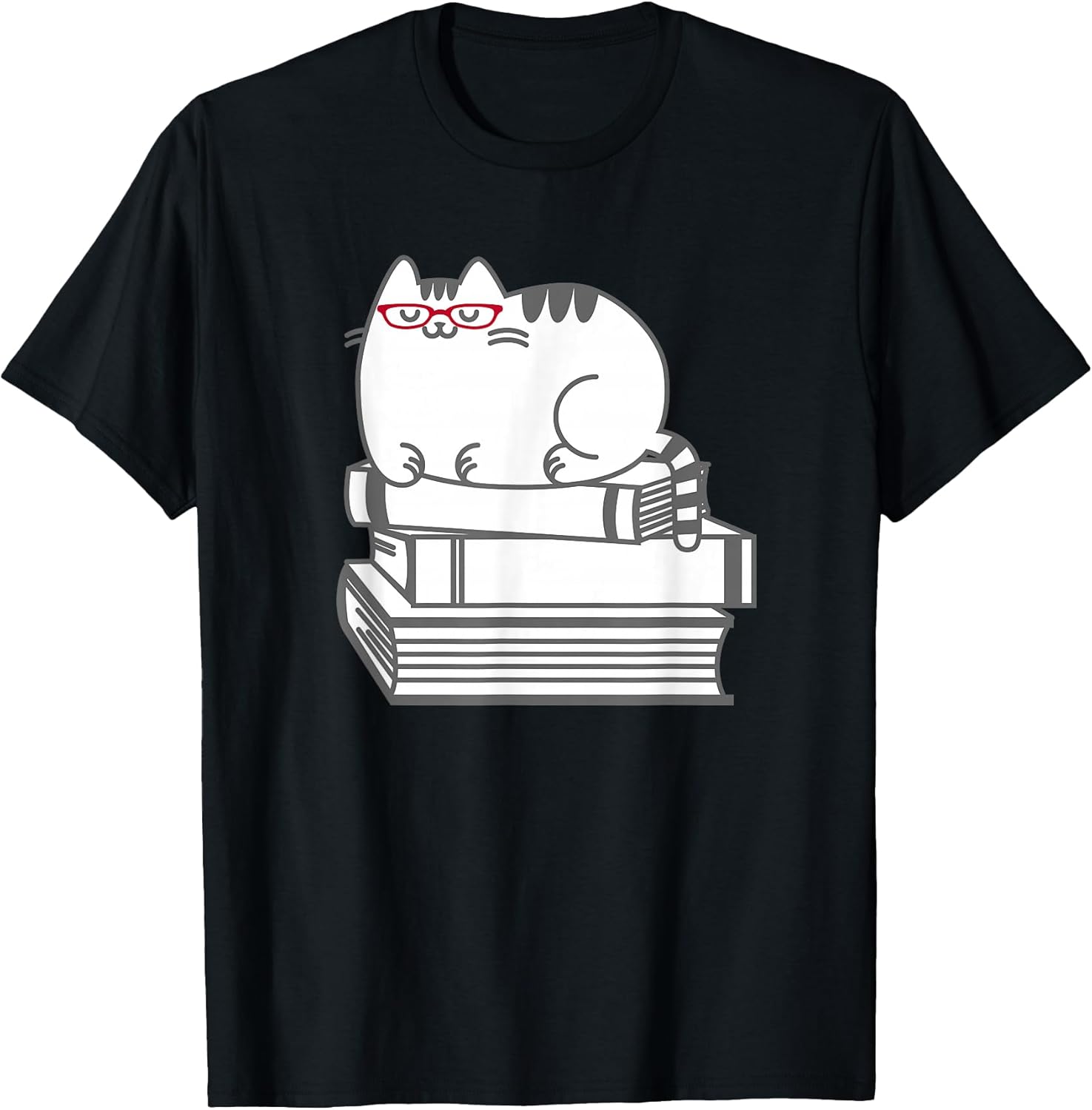 Cat Book Nerd Tees
