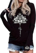 Live by The Sun Love by The Moon Hoodie Women's Sun and Moon Casual Long Sleeve Sweatshirt Round Neck Pullover Tops