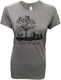 Dog is Good Shirt No Dog Left Behind - Great Gift for Dog Lovers, Made with High Premium Materials, Women's Fit Heather Grey
