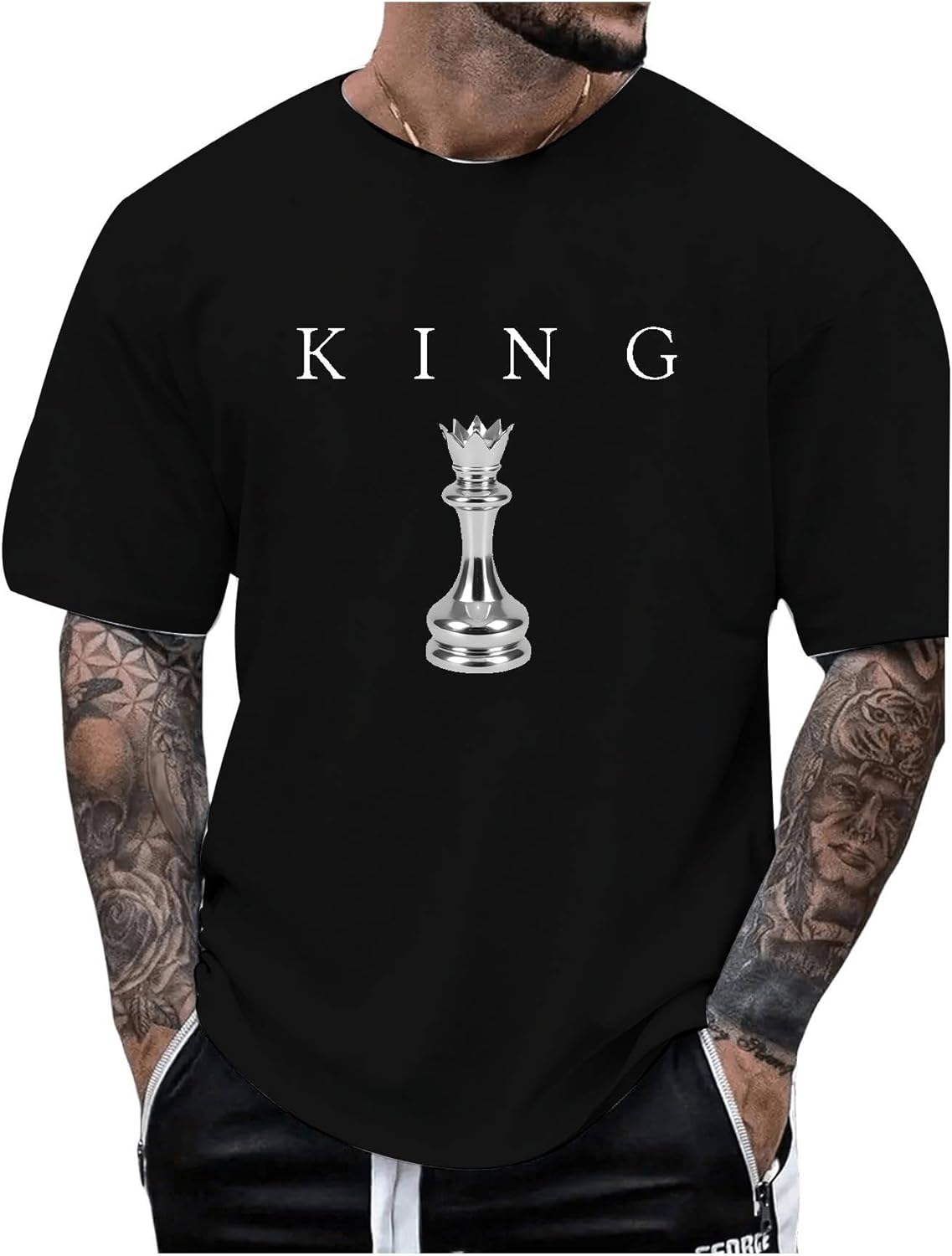 Men's Graphic Tees Crew Neck T Shirts Short Sleeve T-Shirts Casual Summer Streetwear