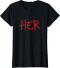 Bold Red Graphic Empowerment Design Women Minimalist Style T-Shirt