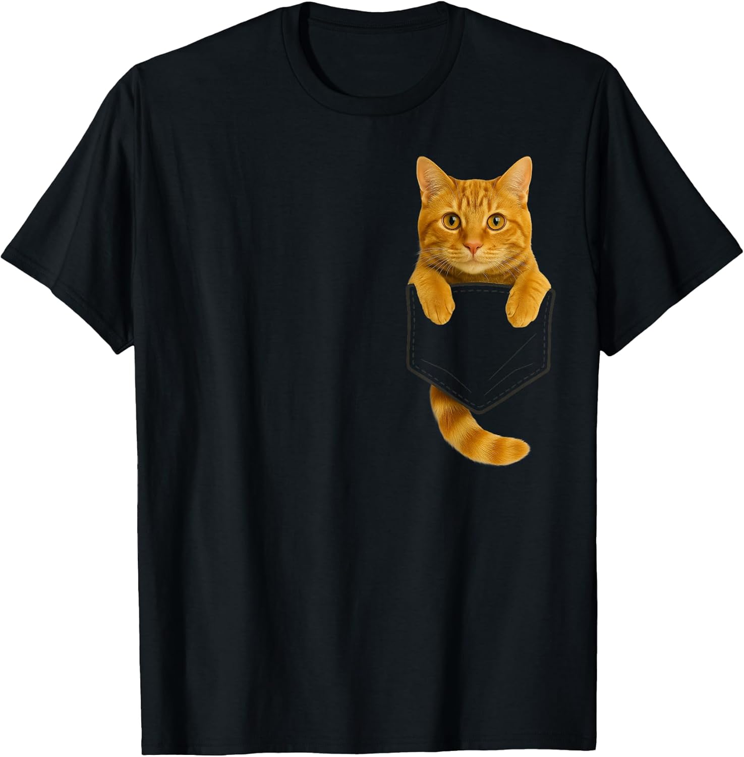 Tabby Cat In Pocket Apparel Gifts Graphic Tees