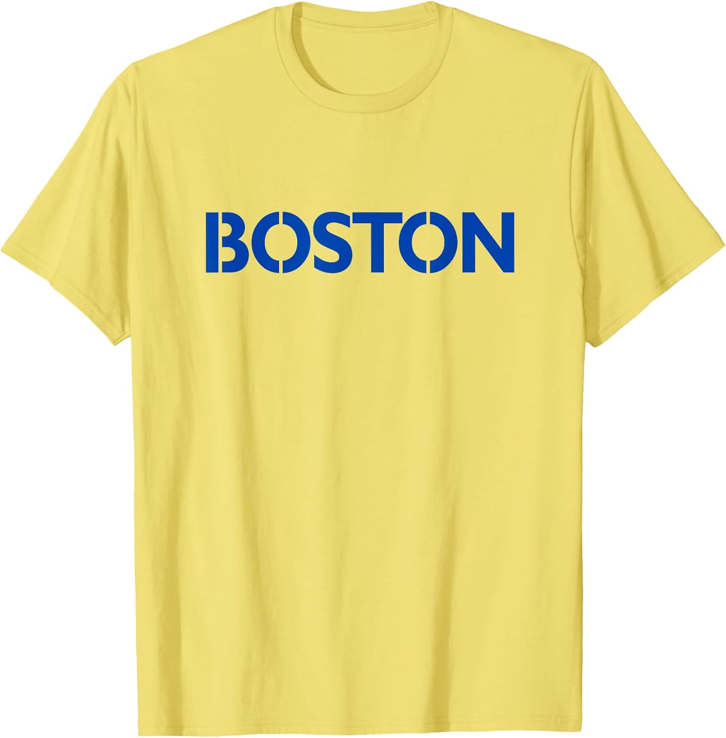 Retro Yellow Boston Vintage Throwback Running T-Shirt