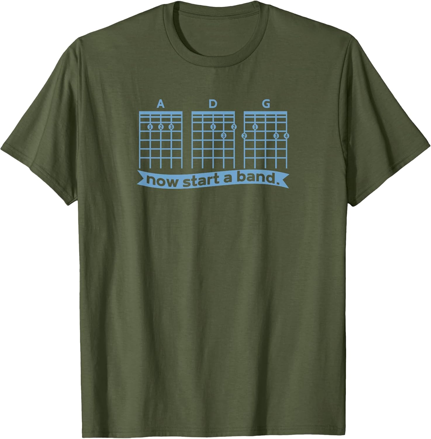 Guitar now start a Band and roll Rocker Piano Drummer Note T-Shirt
