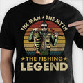 The Fishing Legend - Gift For Dad - Personalized Unisex T-Shirt