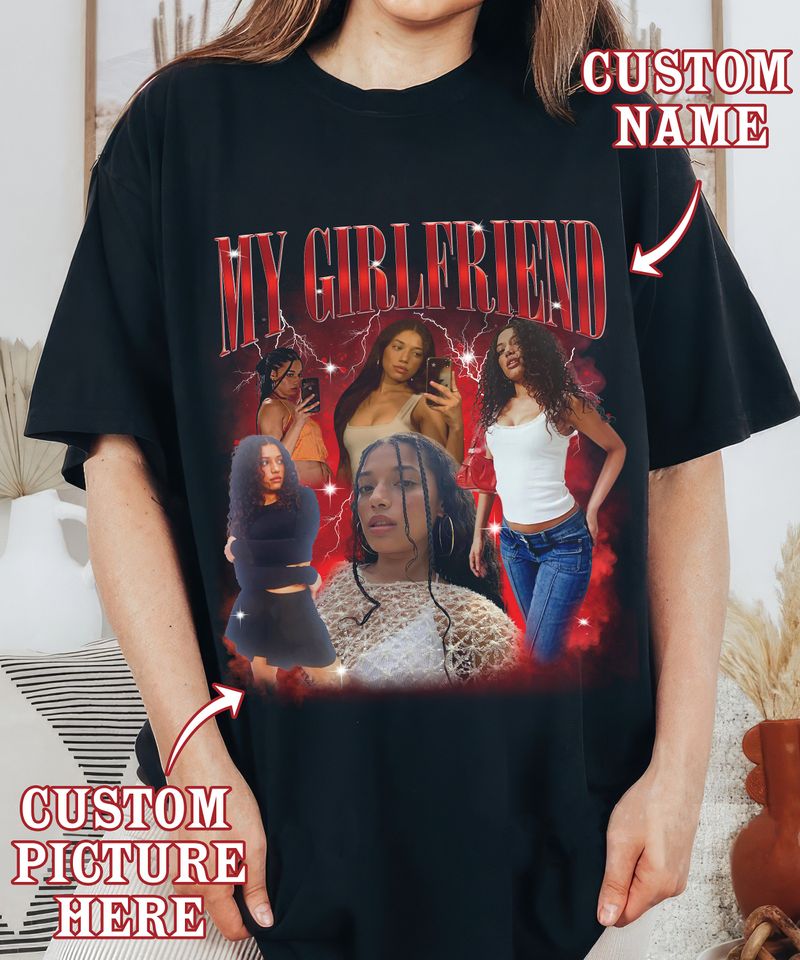 90s Vintage Custom Photo Tshirt, Bootleg Rap Custom Tee