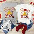 Custom Valentine Mouse Love Shirt, Character Valentine's Day Shirt