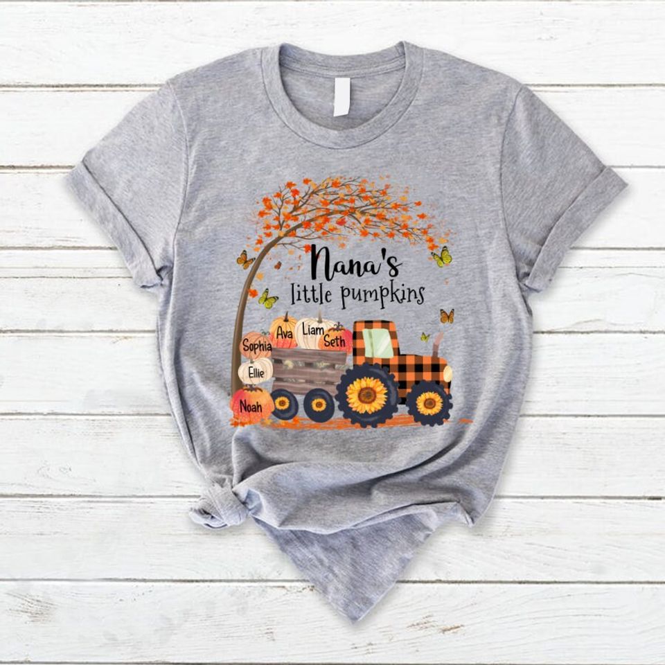 Personalized Nana Little Pumpkin Shirt