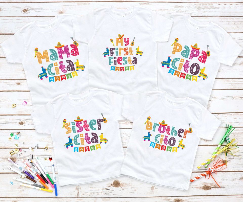 Personalized Cinco De Mayo Family Shirts, Monogrammed Cinco de Mayo Shirts
