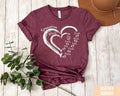 Personalized Grandma Heart T-Shirt