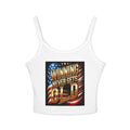 Patriotic Women's Spaghetti Strap Tank Top, Winning Never