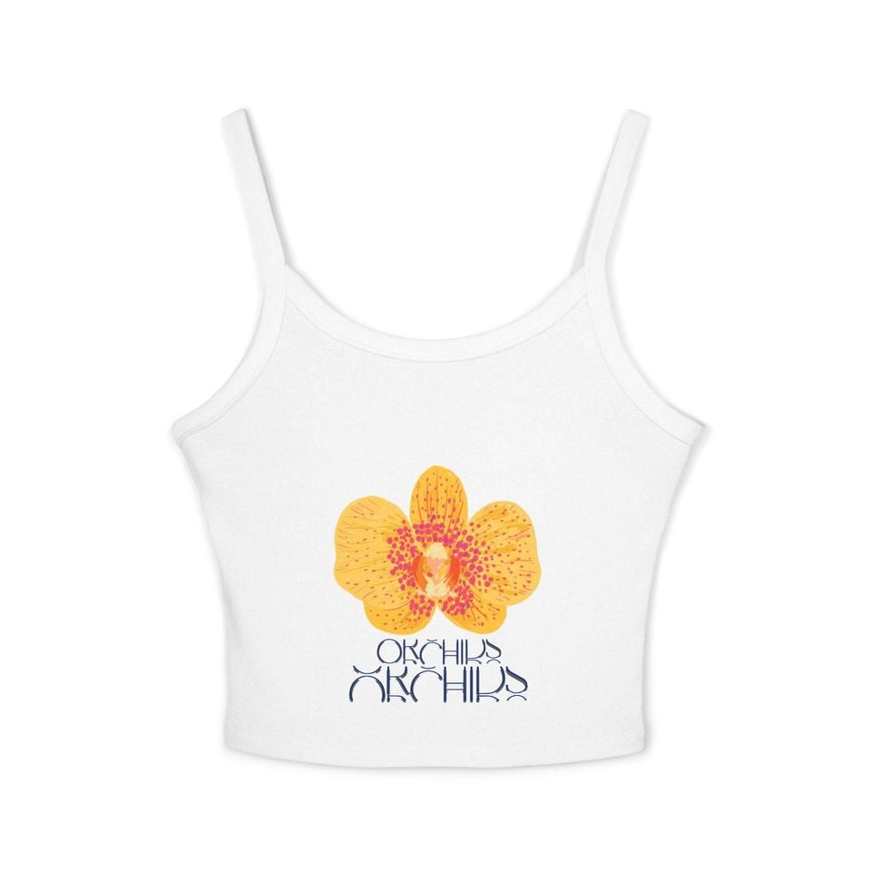 Orchids Strap Tank Top