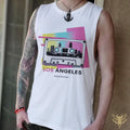 Retro Graphic LA Neon Cassette Vintage Barnard Tank