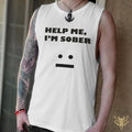 Funny Drinking Sober Sad Face Barnard Tank