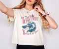 Retro 4th of July Women's Boxy Tee, Patriotic Boxy Tee