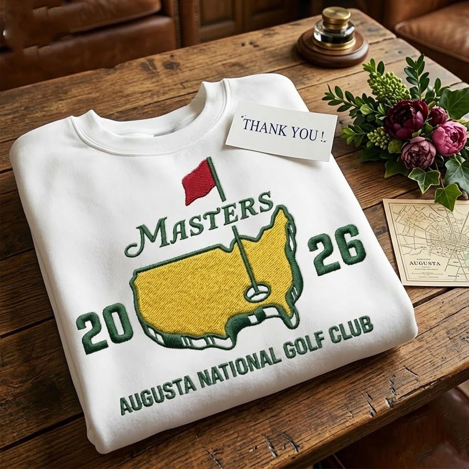Embroidered Masters Amen Sweatshirt, Golf Tournament Apparel Sweatshirt, Football Champions 2026 Crewneck, College Football Fans Gift