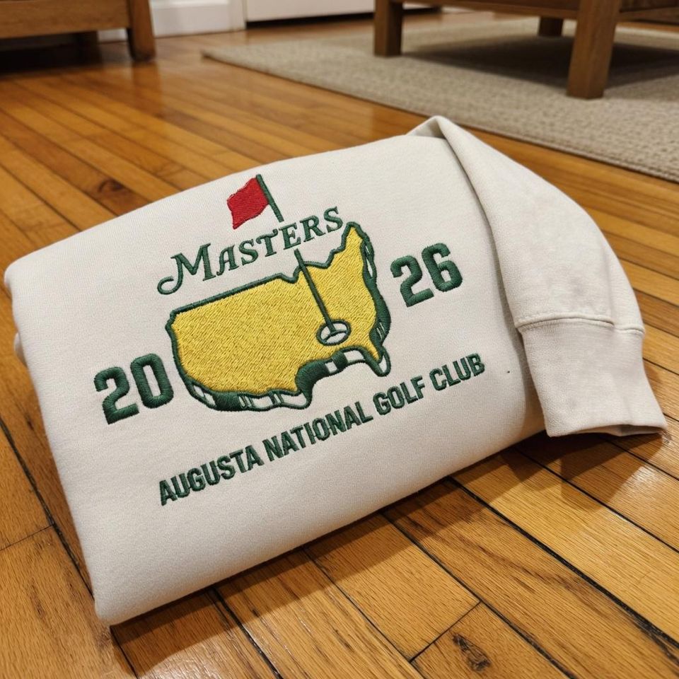 Embroidered Masters Golf Tournament Shirt  Augusta National Club Apparel