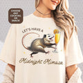 Possum Pajama Top Personalized Shirt with a Mimosa or Any Custom Cocktail or Snack Opossum Sleep Tee for PJ Lovers Midnight Snack Nightgown