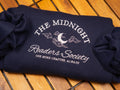 Embroidered Late Night Readers Club Sweatshirt: Cozy Book Lover Gift