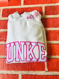 Customized Mock necks Embroidered Sweatshirt  Organic Cotton Fleece, Any Letters