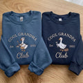 Personalized Grandparents Pullover, Embroidered Silly Goose Pregnancy Announcement Gift, New Grandma Grandpa Matching Couple Shirt