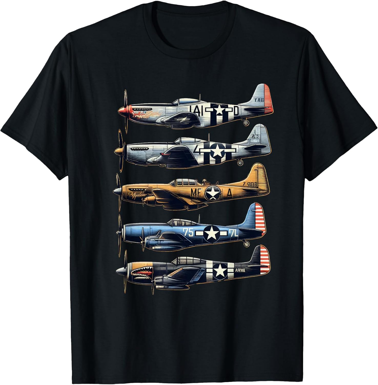 P40 Warhawk P51 Mustang F4U Corsair Thunderbolt