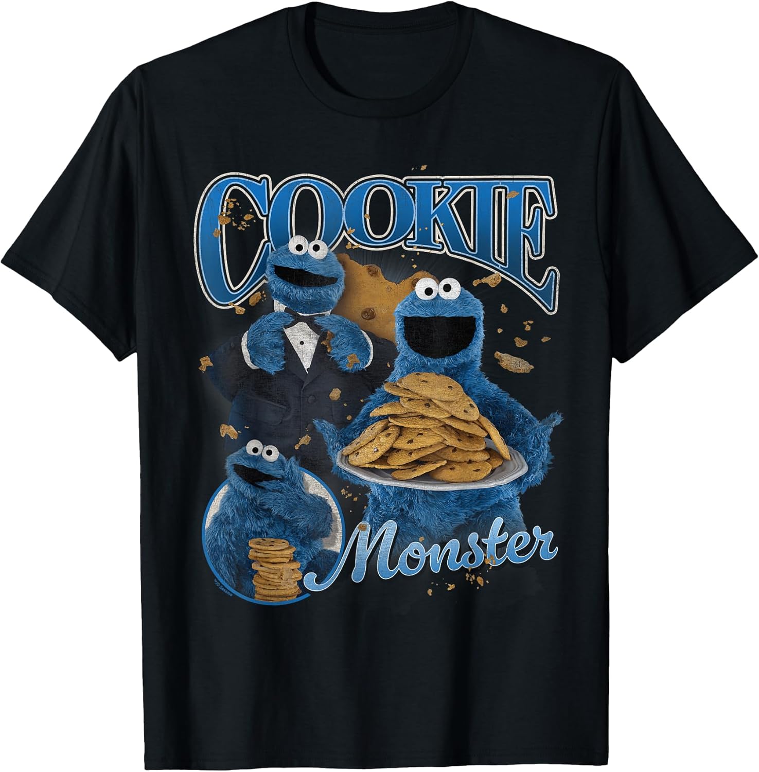 Cookie Monster Bootleg Style T-Shirt