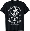 Peter Pan Captain Hook Pirate Crew Est 1953 Logo T-Shirt