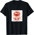 Peony Flowers With Hearts Around Merch