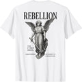 Modern Hip Hop Gothic Angel Urban Back Print Streetwear T-Shirt