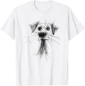 Cute Dog Puppy Lover Scribble Art Pencil Drawing
